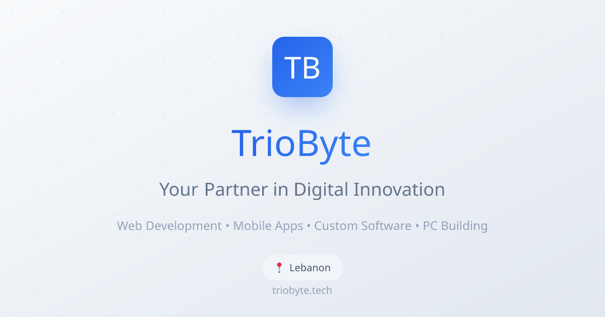 TrioByte - Your Partner in Digital Innovation